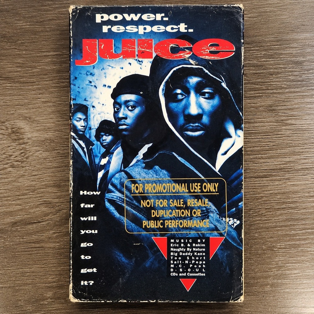 Vintage 1992 JUICE VHS TUPAC Shakur RARE Harlem PROMO Copy/2PAC Assistant Copy